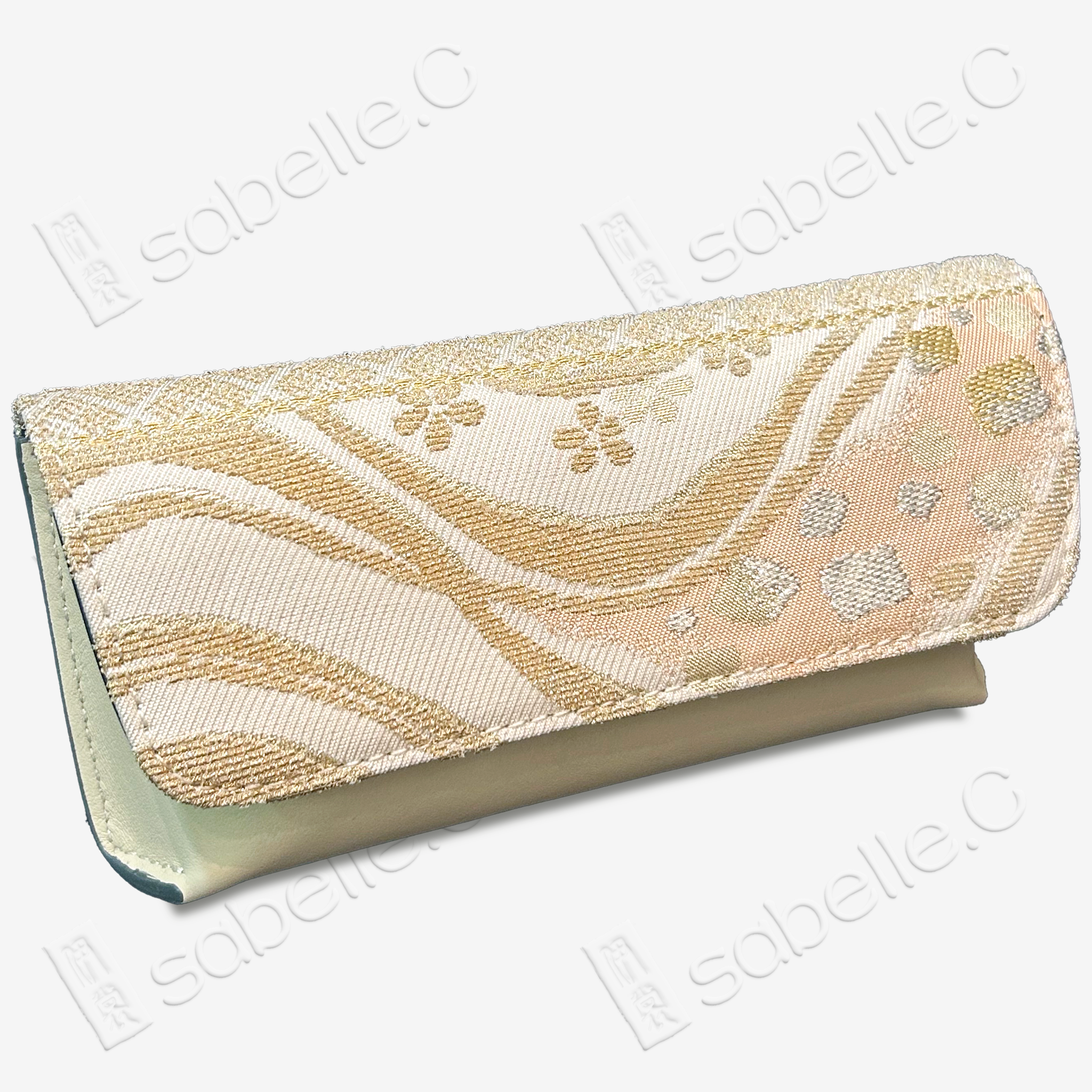 Kesi Silk & Cowhide Clutch Bag