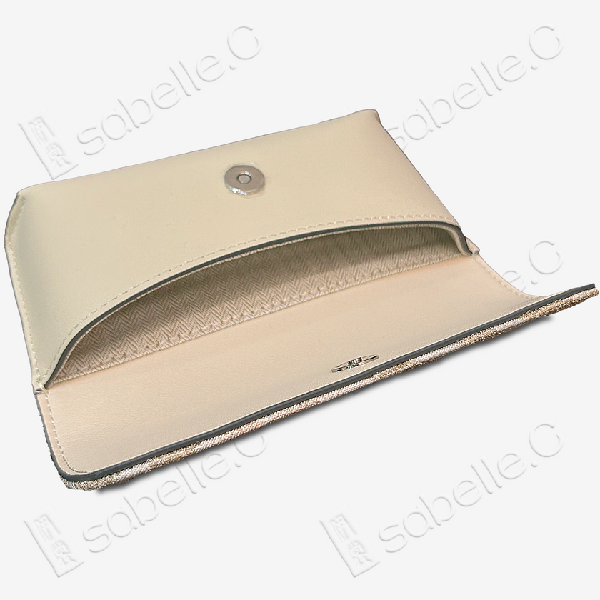 Kesi Silk & Cowhide Clutch Bag