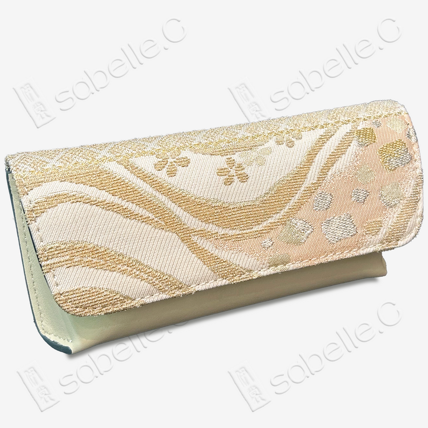 Kesi Silk & Cowhide Clutch Bag