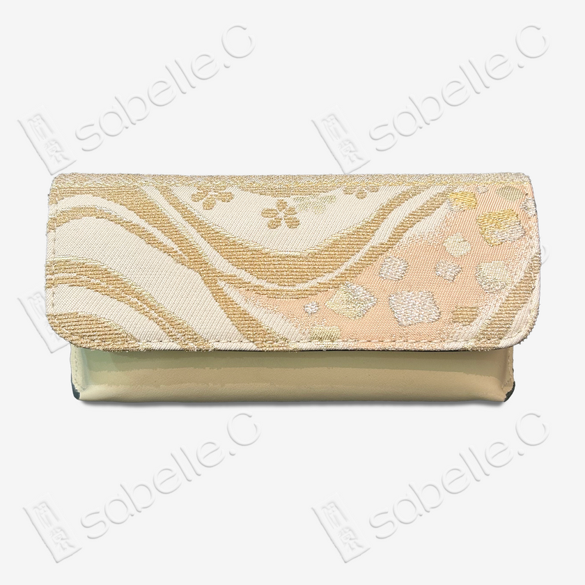 Kesi Silk & Cowhide Clutch Bag