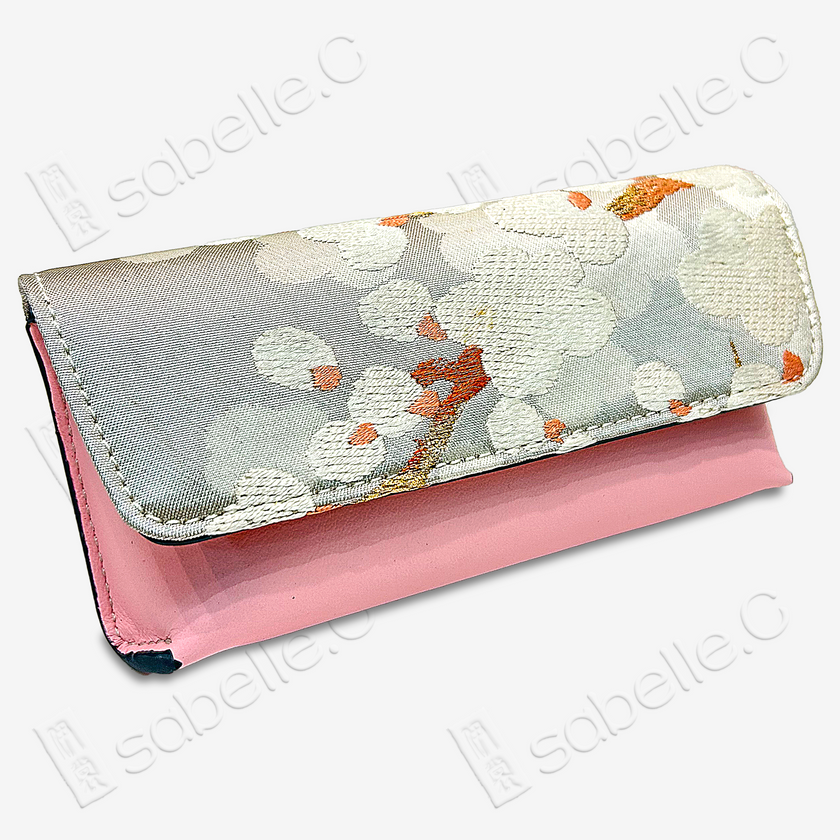 Kesi Silk & Cowhide Clutch Bag