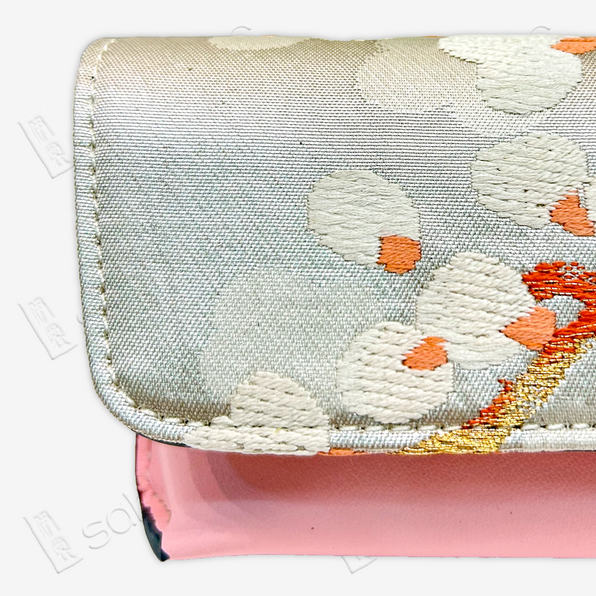 Kesi Silk & Cowhide Clutch Bag