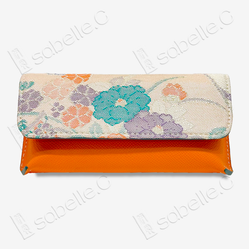 Kesi Silk & Cowhide Clutch Bag