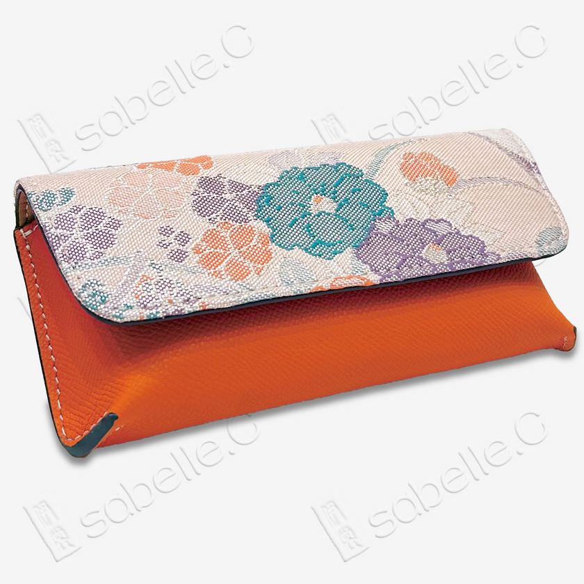 Kesi Silk & Cowhide Clutch Bag