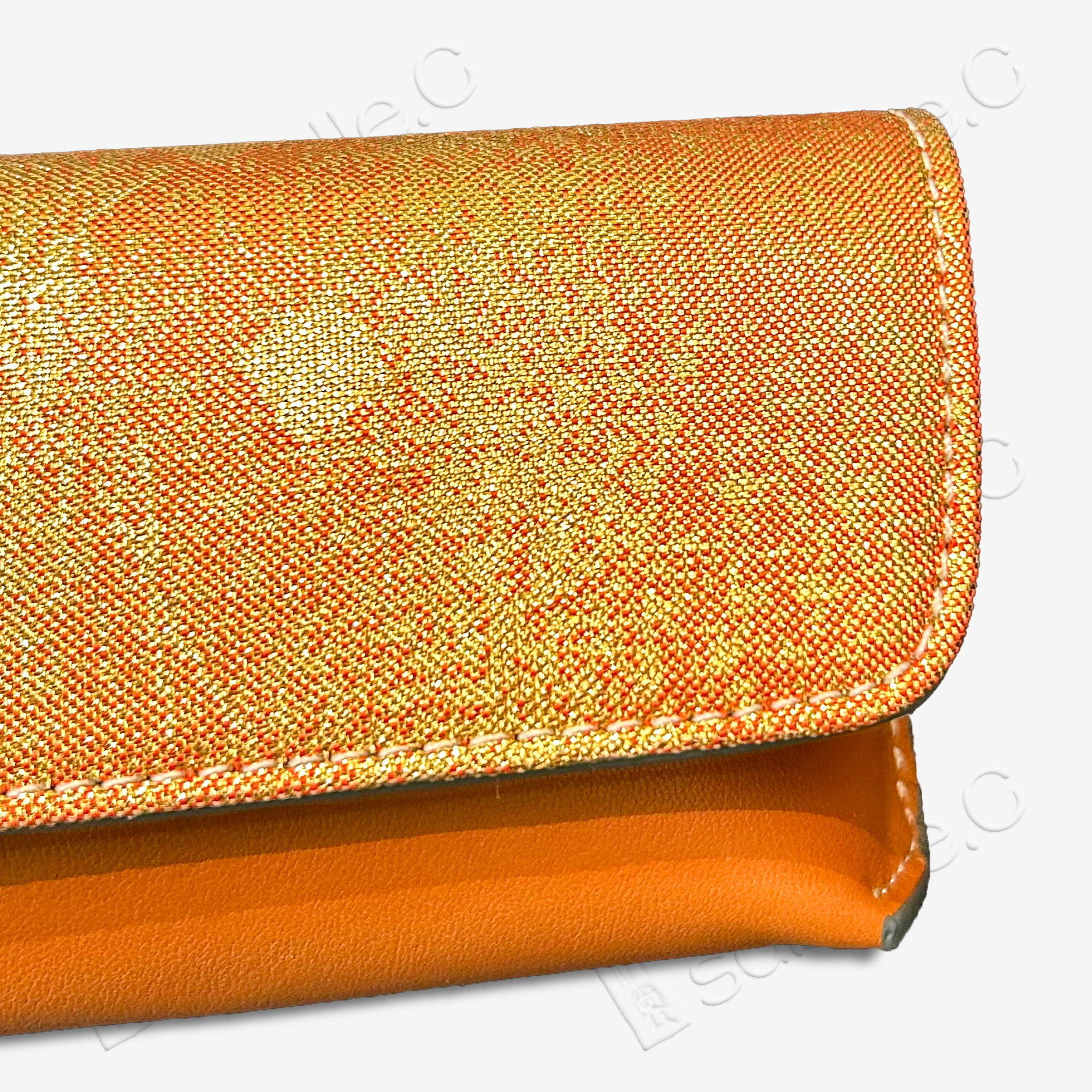 Kesi Silk & Cowhide Clutch Bag
