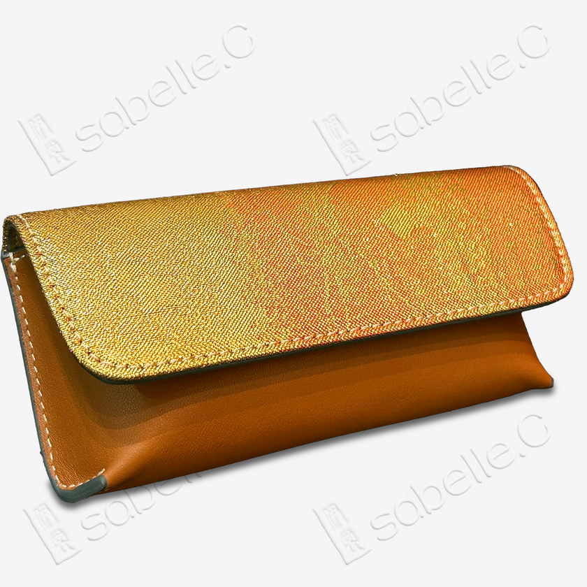 Kesi Silk & Cowhide Clutch Bag
