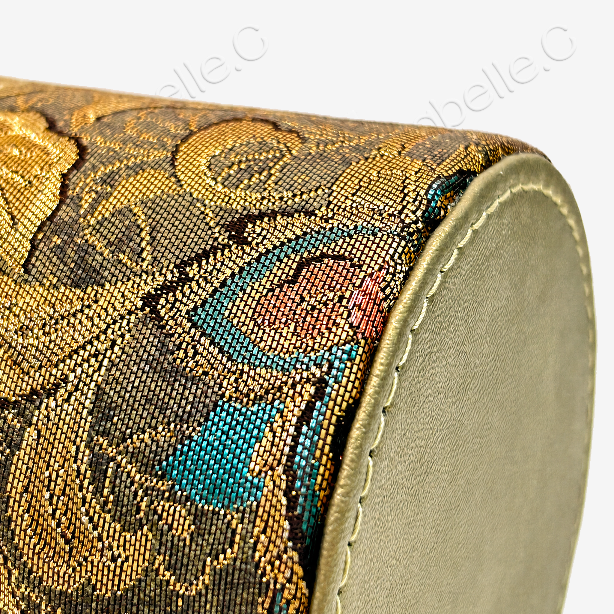 Tang Brocade Lambskin Cylinder Bag - 唐錦小羊皮圓筒包