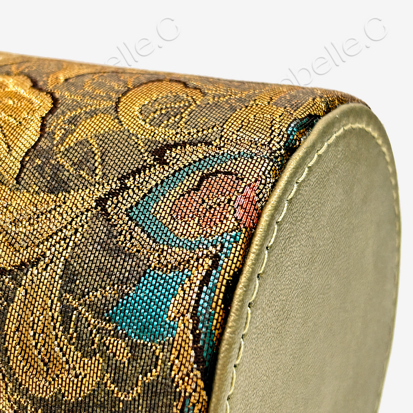 Tang Brocade Lambskin Cylinder Bag - 唐錦小羊皮圓筒包