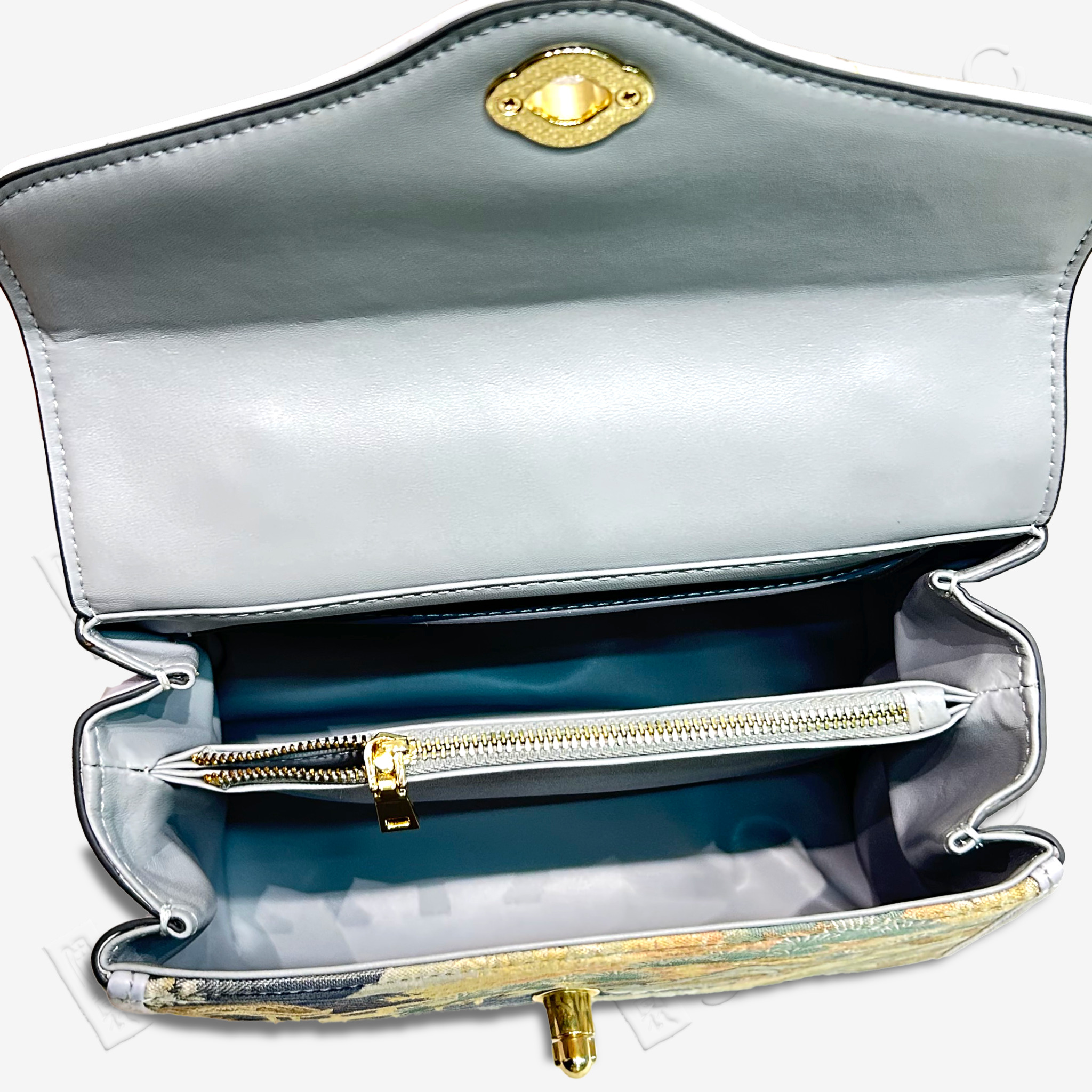 Oriental Art-inspired Landscape Pattern Mini Handbag