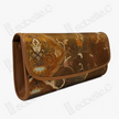 Kesi Leather‑Trim Clutch - 緙絲牛皮手拿包