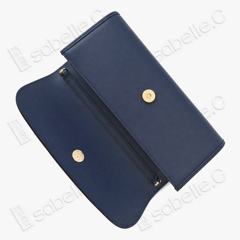 Kesi Leather‑Trim Clutch - 緙絲牛皮手拿包