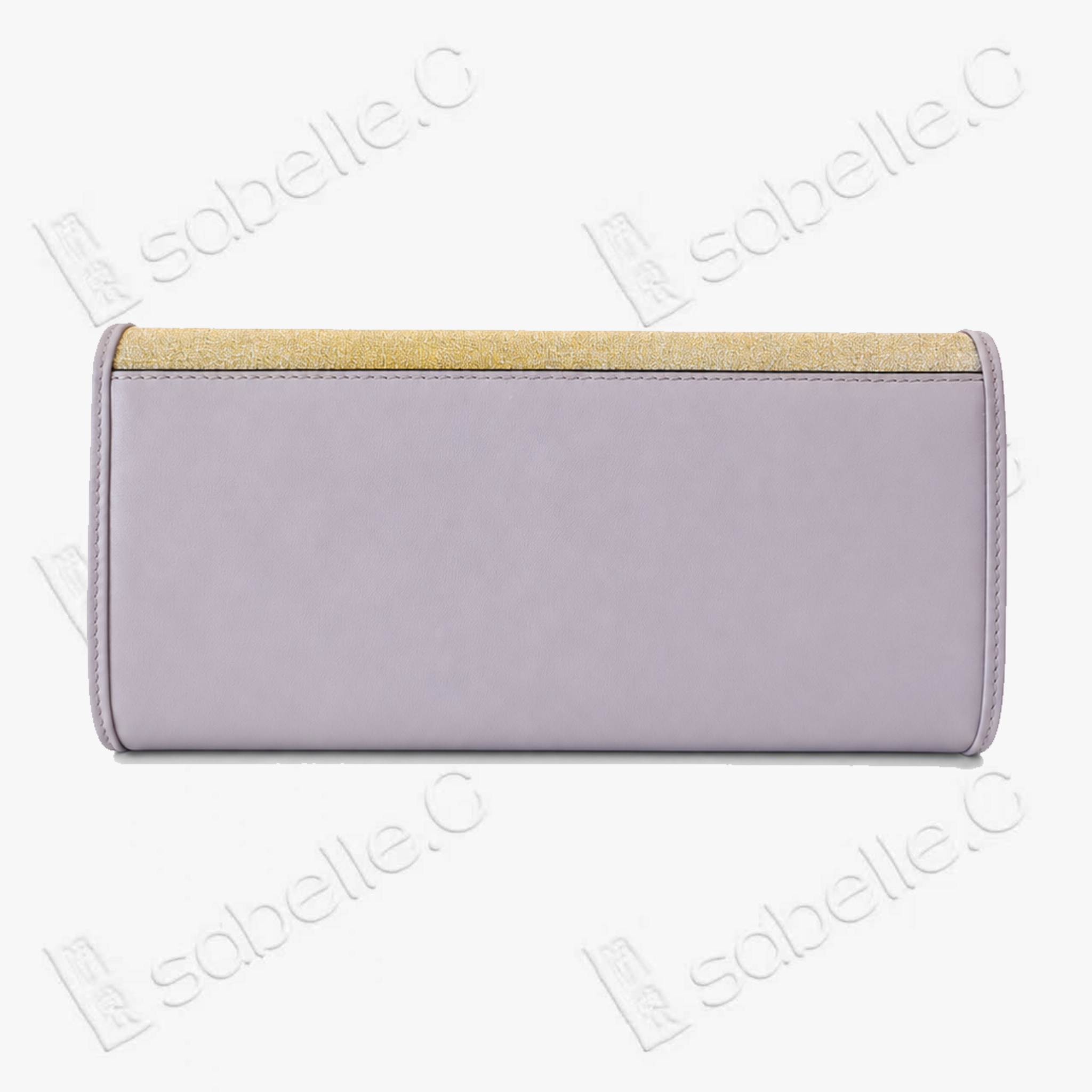 Kesi Leather‑Trim Clutch - 緙絲牛皮手拿包