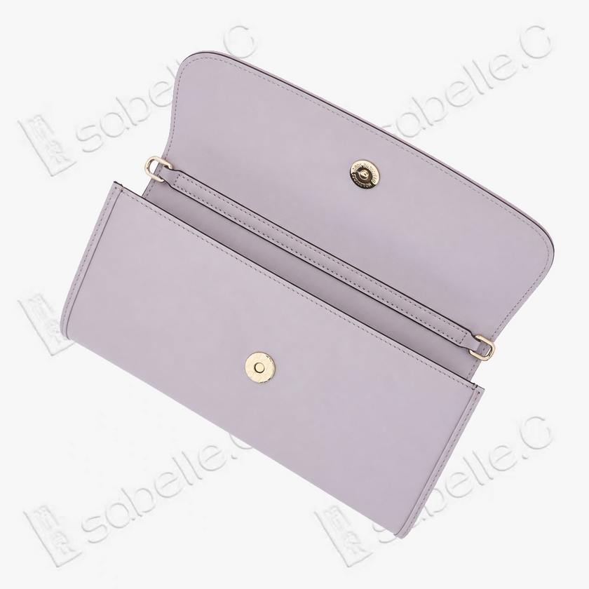 Kesi Leather‑Trim Clutch - 緙絲牛皮手拿包