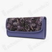Kesi Leather‑Trim Clutch - 緙絲牛皮手拿包