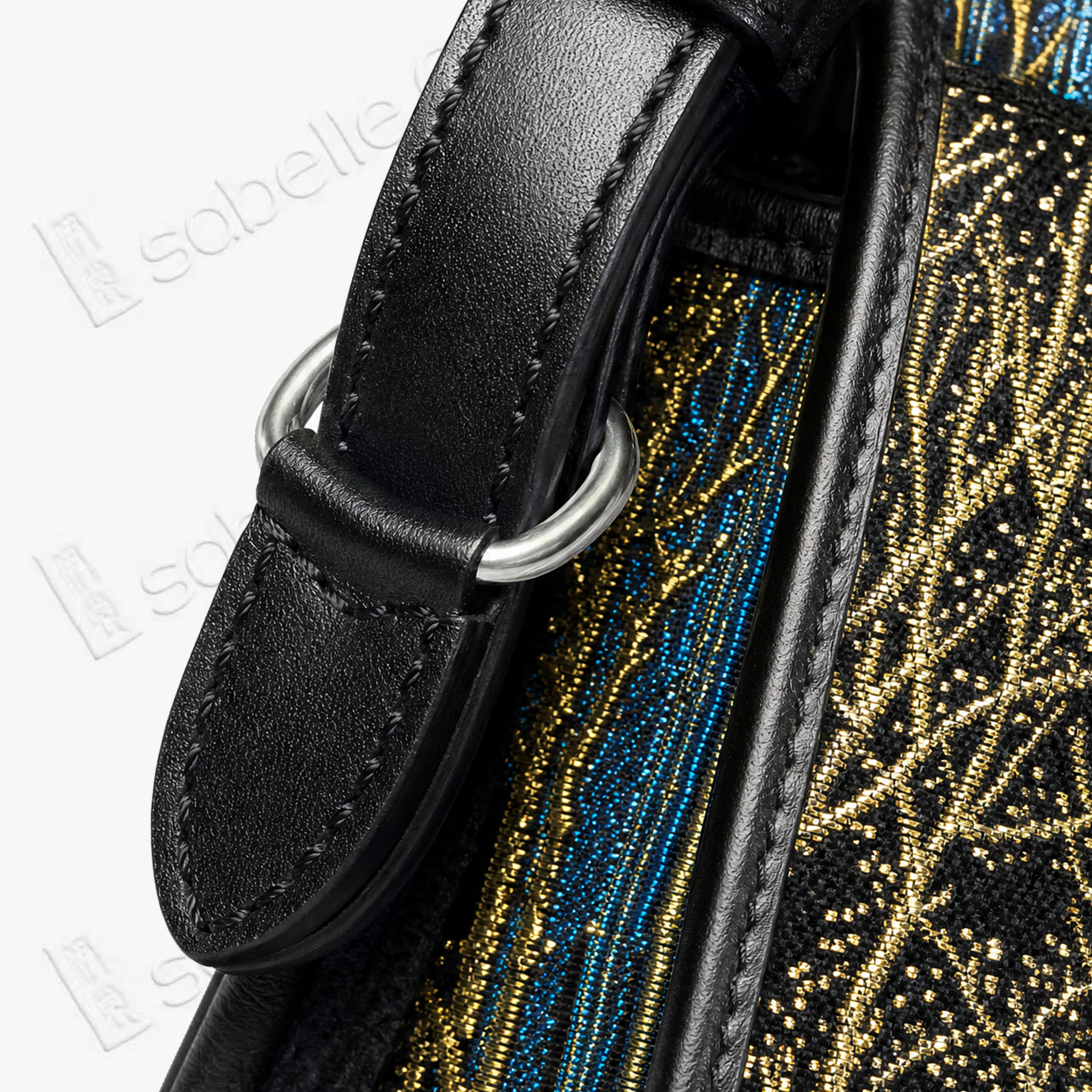 Kesi Colour‑Block Crossbody Tote - 緙絲托特包