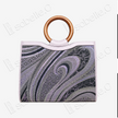 Kesi‑Tapestry Leather Wooden‑Ring Handbag - 緙絲牛皮木環手提包