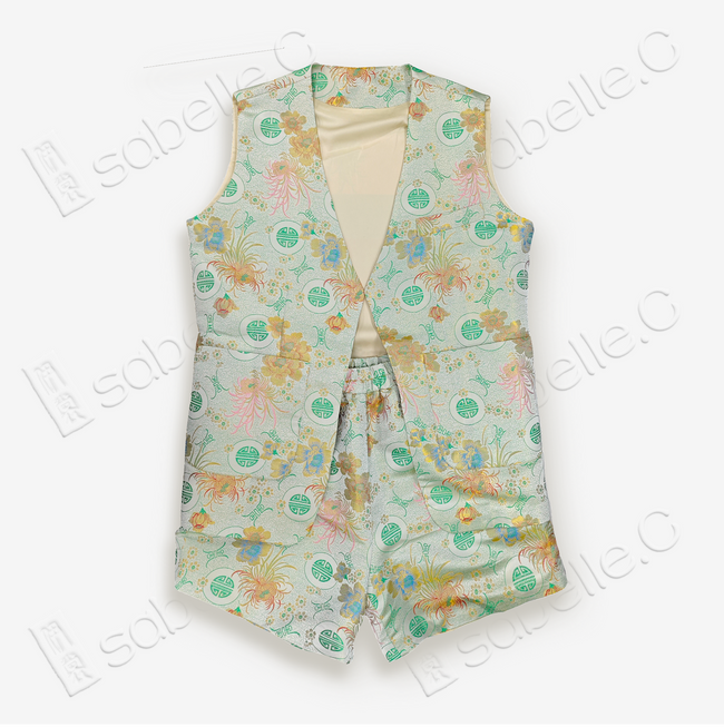Song Brocade Vest&Shorts Set