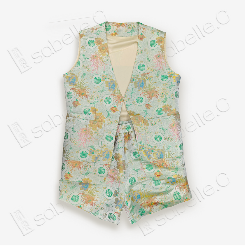 Song Brocade Vest&Shorts Set