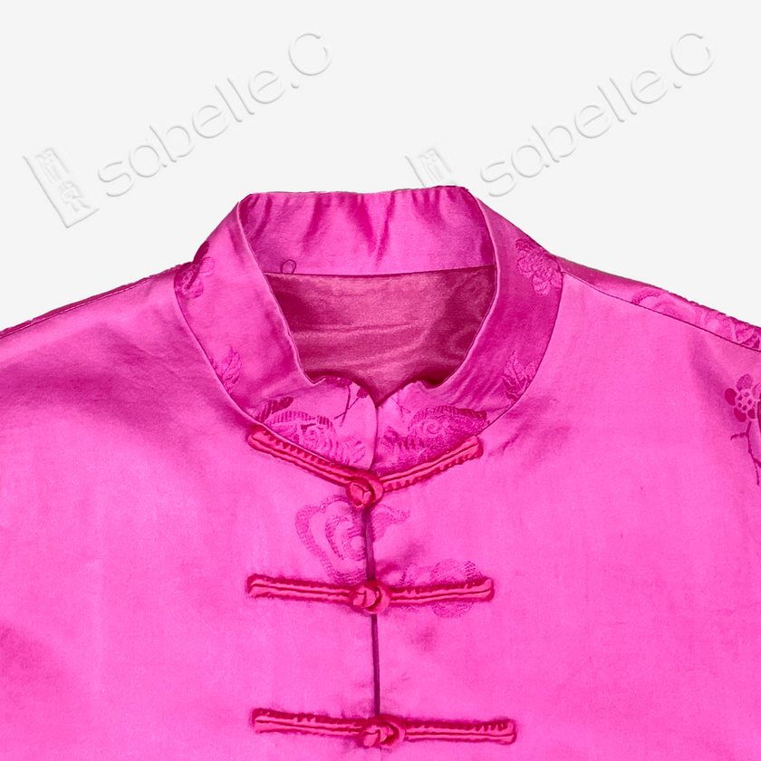 Jacquard SIlk Vest and Shorts Set