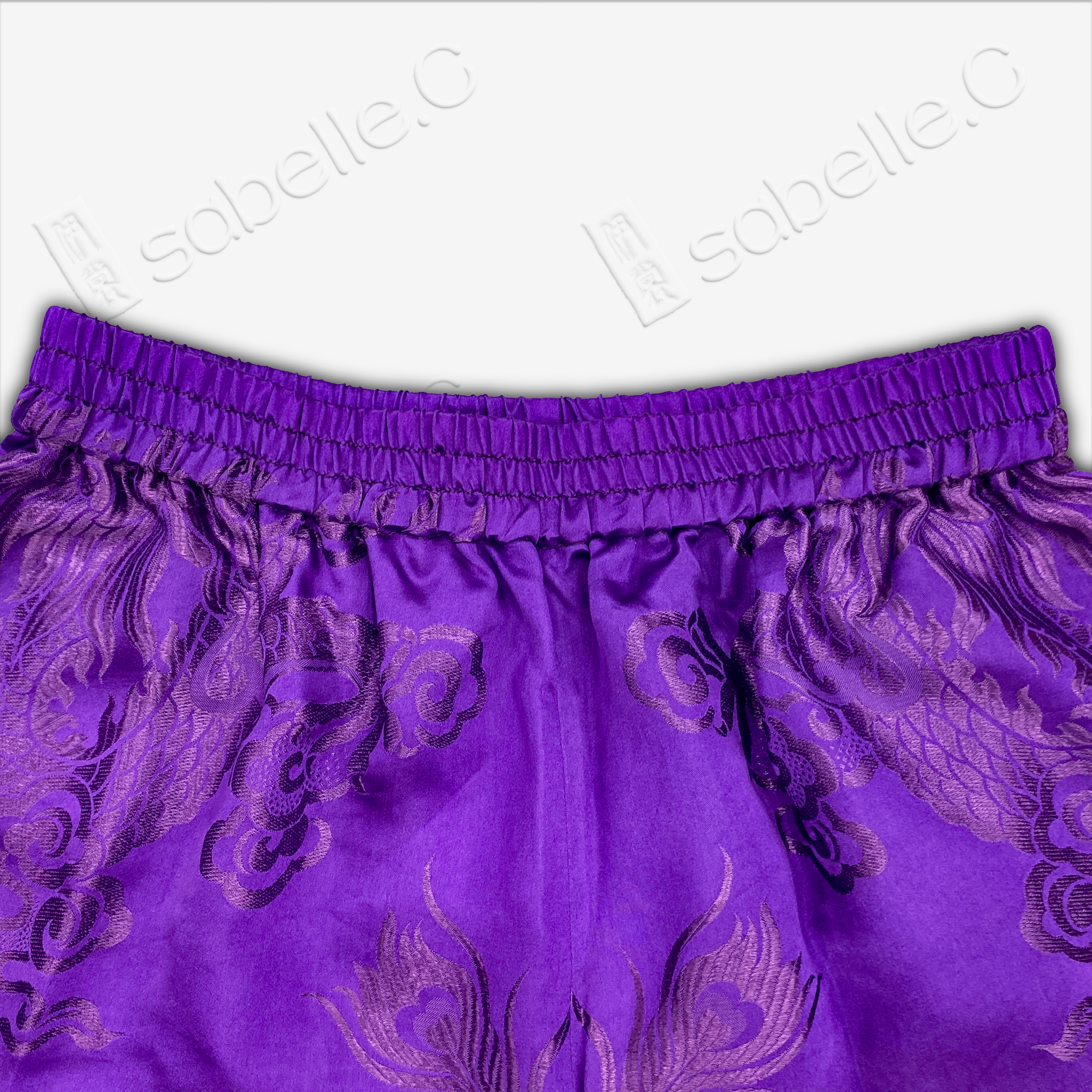 Silk Phoenix Pattern Shorts