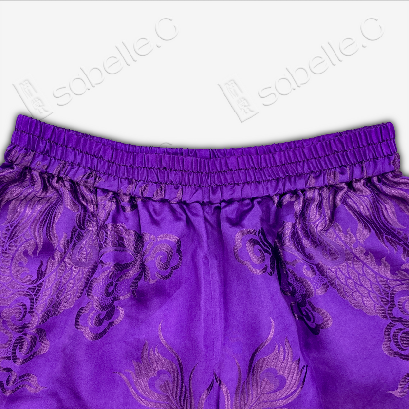 Silk Phoenix Pattern Shorts
