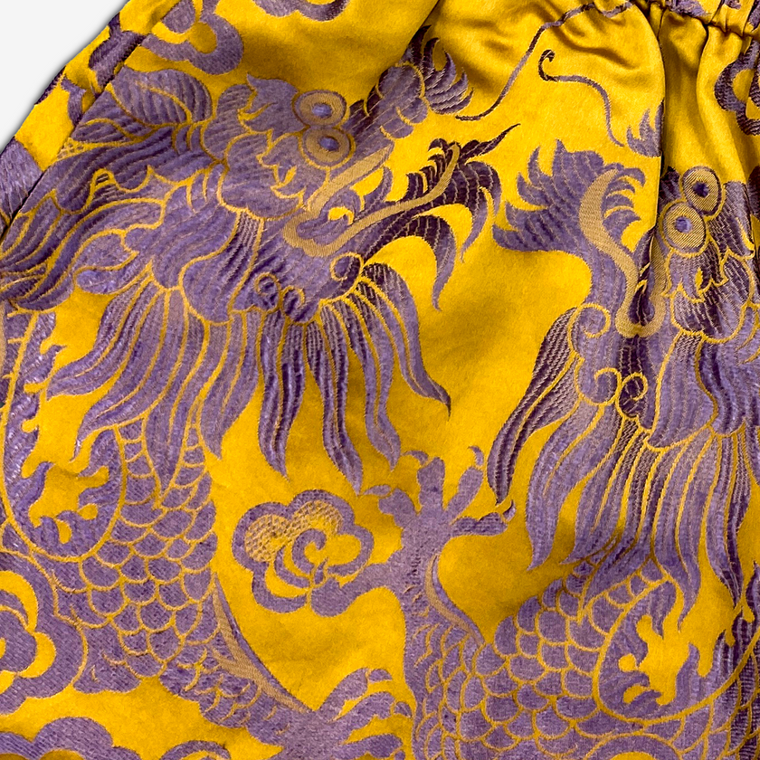 Silk Phoenix Pattern Shorts