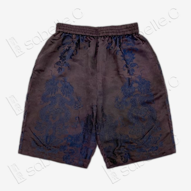 Silk Dragon Pattern Shorts