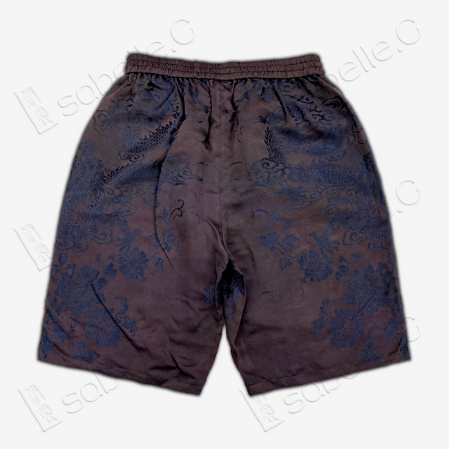 Silk Dragon Pattern Shorts