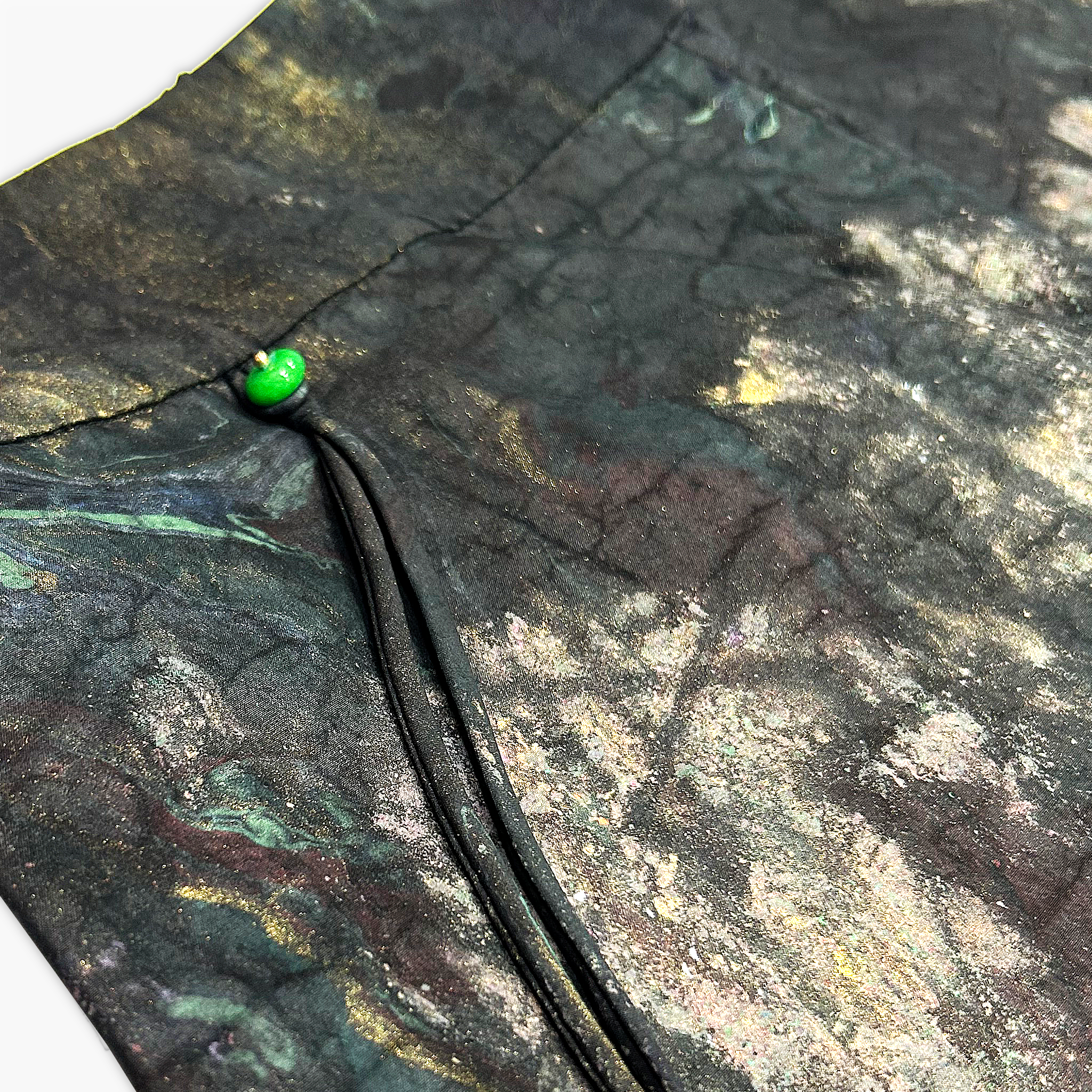 Gambiered Canton Silk Pants