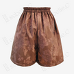 Floral Silk Elastic Wide-Leg Shorts - 檀紋真絲短褲
