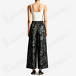 Heavy-silk Gambiered Canton Silk Wide‑Leg Trousers - 重磅香雲紗七分褲