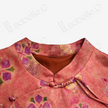 Crimson Sunset Clove Bloom Gambiered Canton Silk Qipao - 緋霞棠華香雲紗旗袍