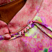 Crimson Sunset Clove Bloom Gambiered Canton Silk Qipao - 緋霞棠華香雲紗旗袍