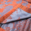 Rust Silk Winter Branches Antique Silk Satin Tunic - 「赭綢寒枝」古董真絲面料長衫