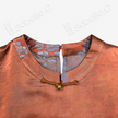 Rust Silk Winter Branches Antique Silk Satin Tunic - 「赭綢寒枝」古董真絲面料長衫