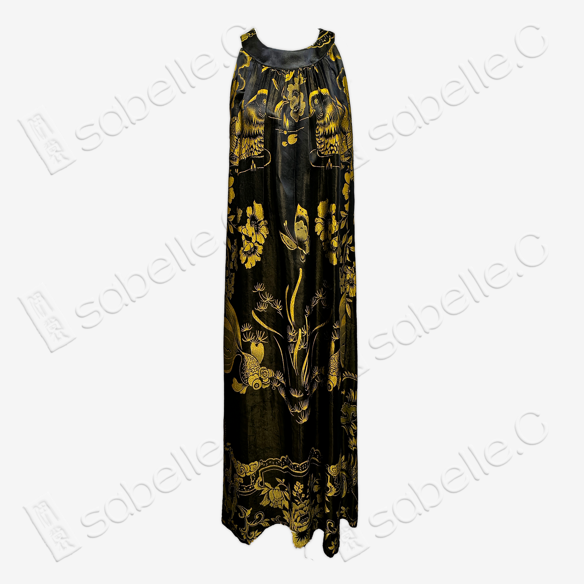 Vintage Silk Halterneck Dress