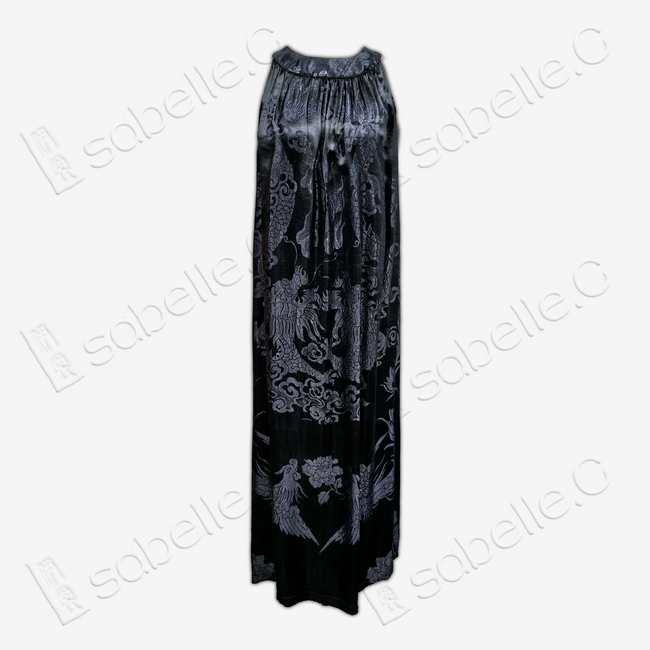 Vintage Silk Halterneck Dress