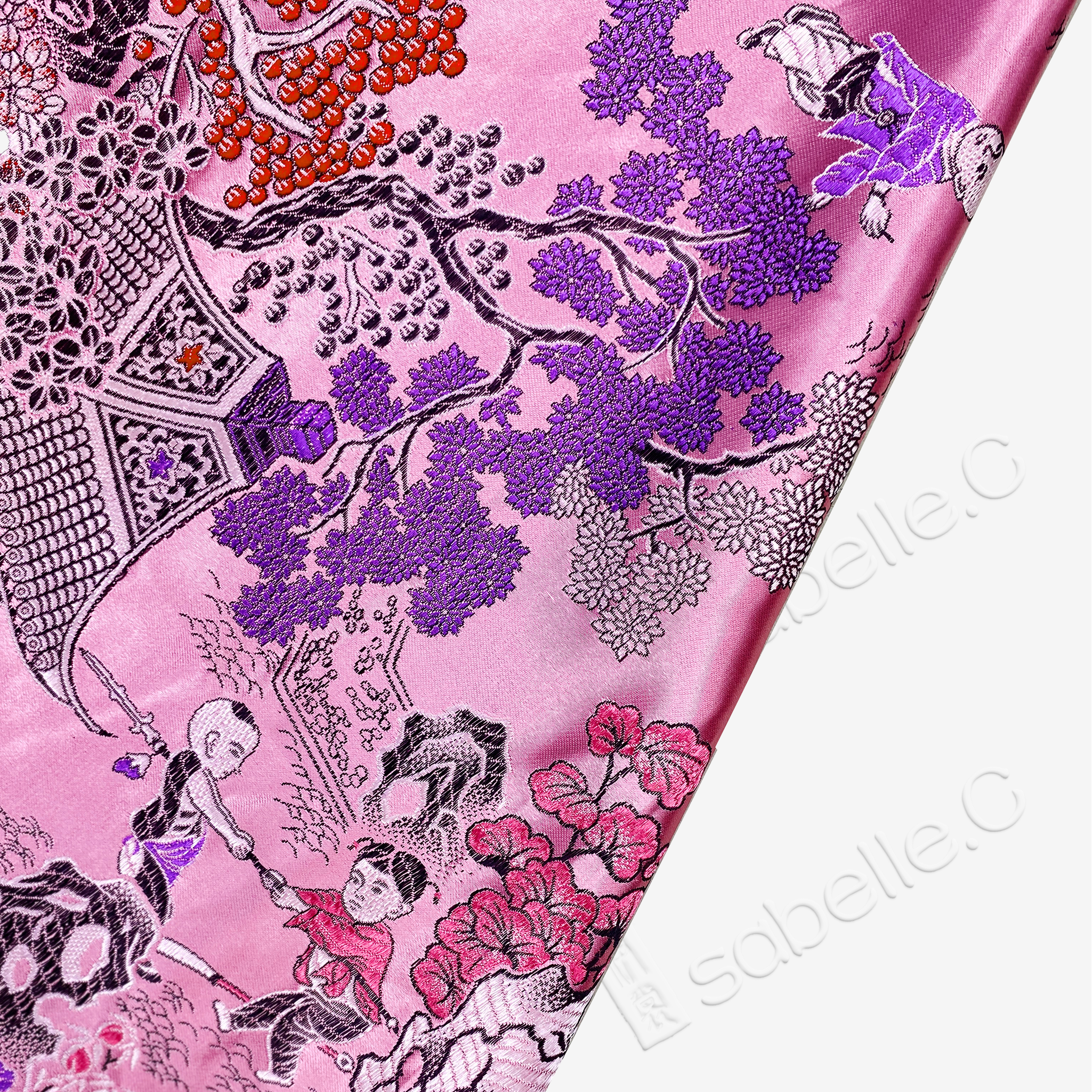 Stand-up Collar Modified Satin Qipao