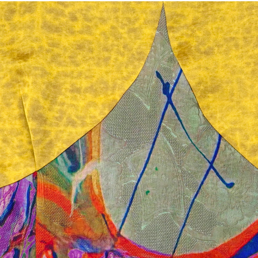 Neo-Chinese Patchwork Long Dress