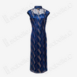 Starry Blue Golden Ripple Shanghai Style Qipao - 「星空金瀾」海派旗袍