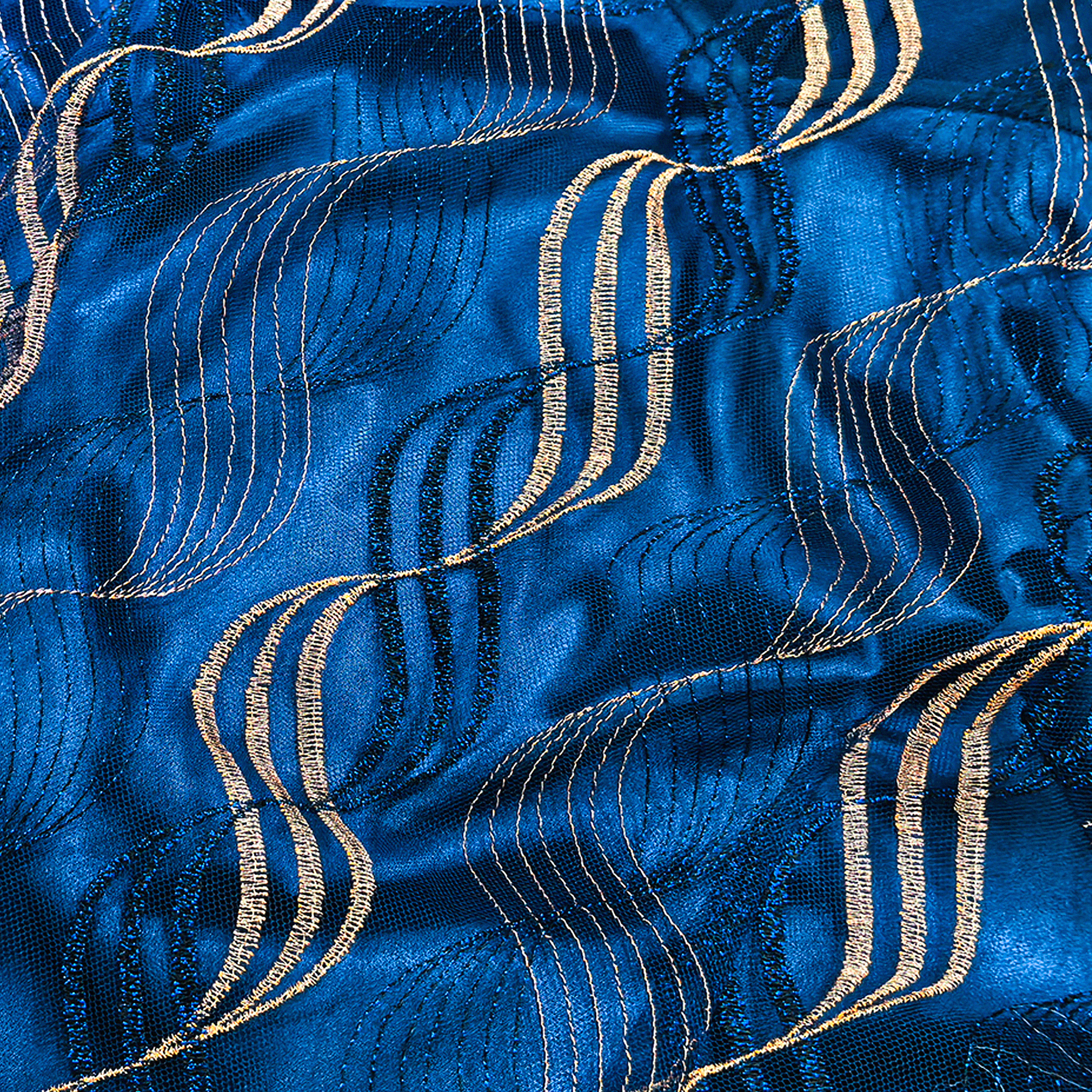 Starry Blue Golden Ripple Shanghai Style Qipao - 「星空金瀾」海派旗袍