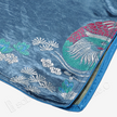 Misty Blue Mandarin Duck Lotus Vintage Silk Qipao - 「霧藍鴛荷」真丝織錦旗袍
