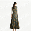 Jade Gilded Mist Silk Ma Mian Skirt Set - 「翠金煙綺」馬面裙套裝
