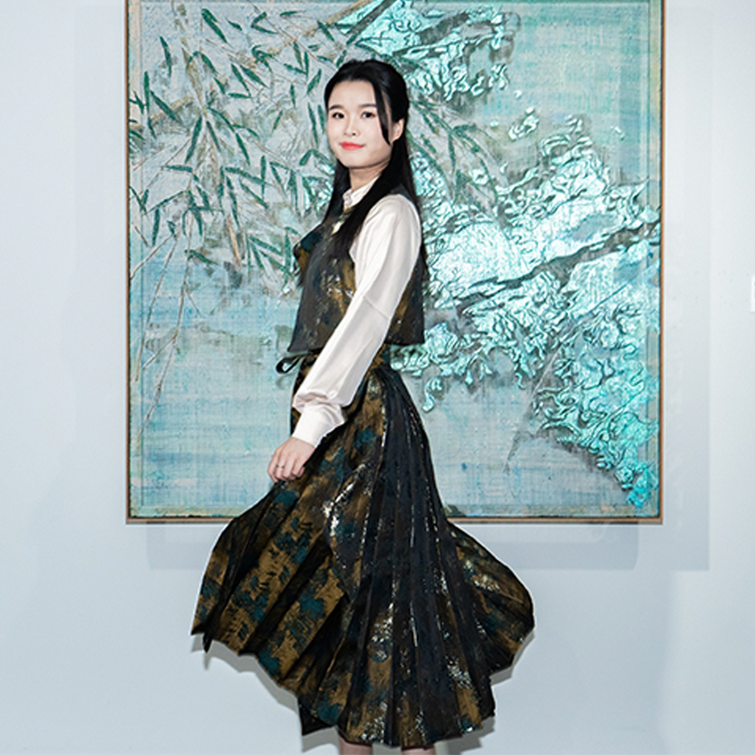 Jade Gilded Mist Silk Ma Mian Skirt Set - 「翠金煙綺」馬面裙套裝