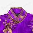 Violet Lotus Vintage Silk Satin Qipao - 金荷鴛鴦古董真絲老緞旗袍