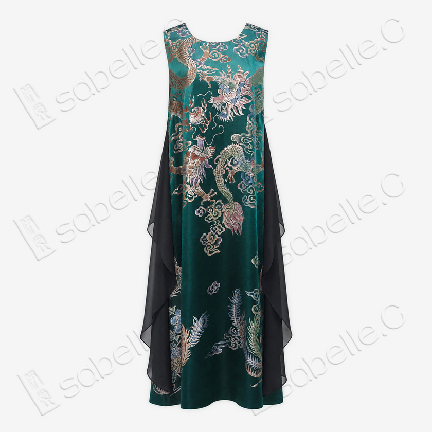 Vintage Silk Brocade Tunic Dress Collection - 古董真絲老緞裙裝系列