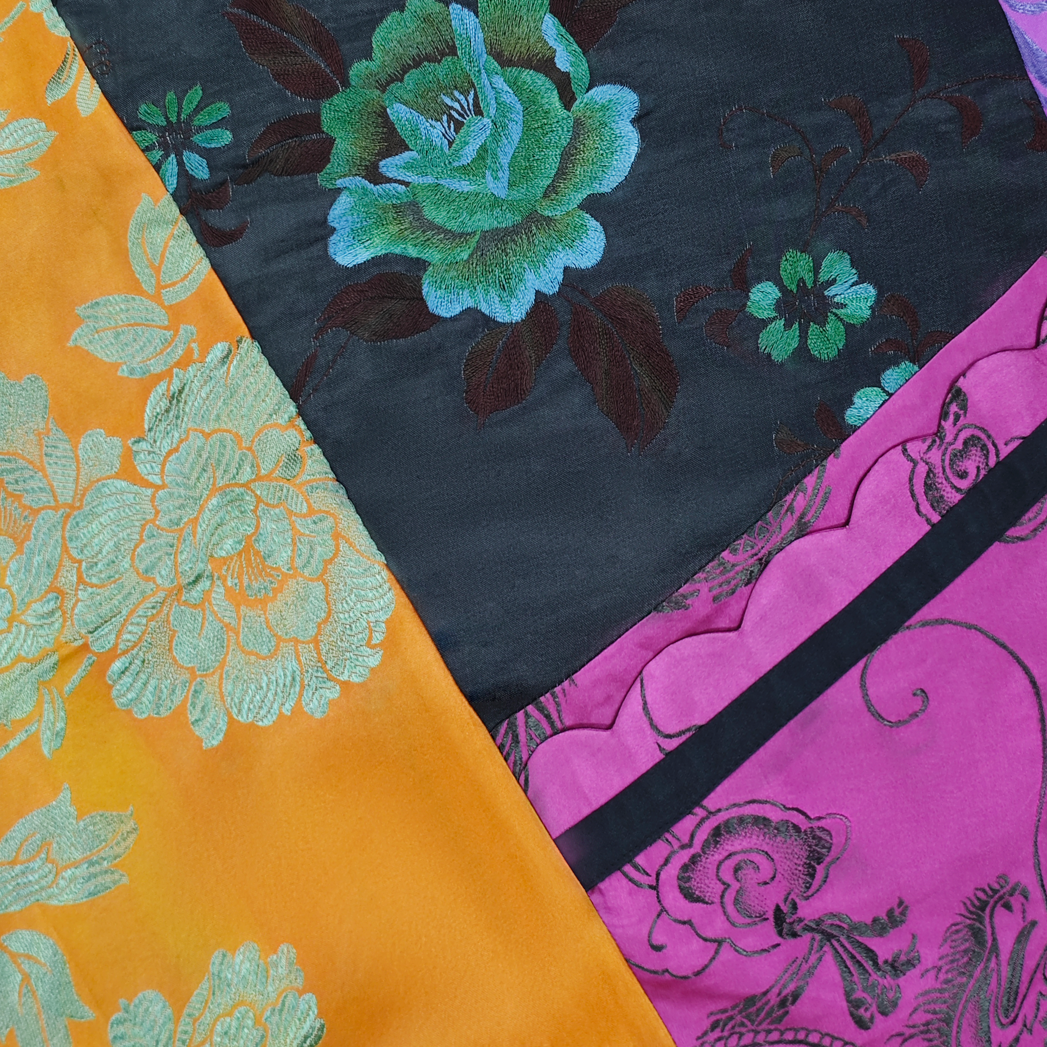 Vintage Silk Brocade Tunic Dress Collection - 古董真絲老緞裙裝系列