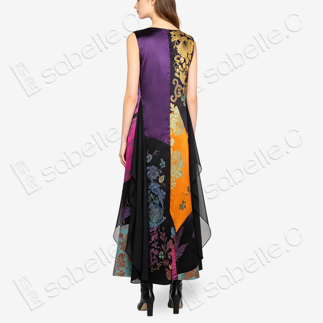 Vintage Silk Brocade Tunic Dress Collection - 古董真絲老緞裙裝系列