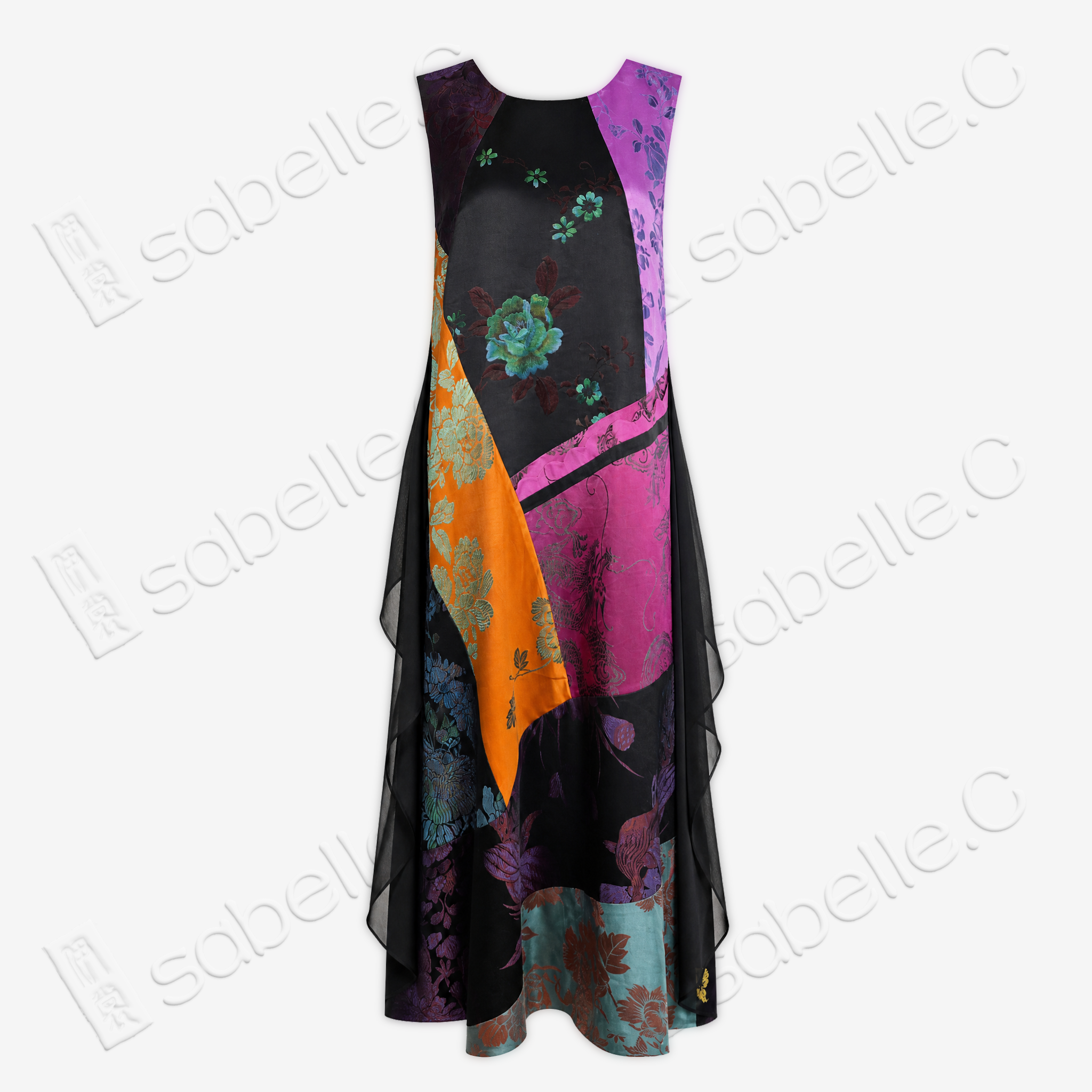 Vintage Silk Brocade Tunic Dress Collection - 古董真絲老緞裙裝系列