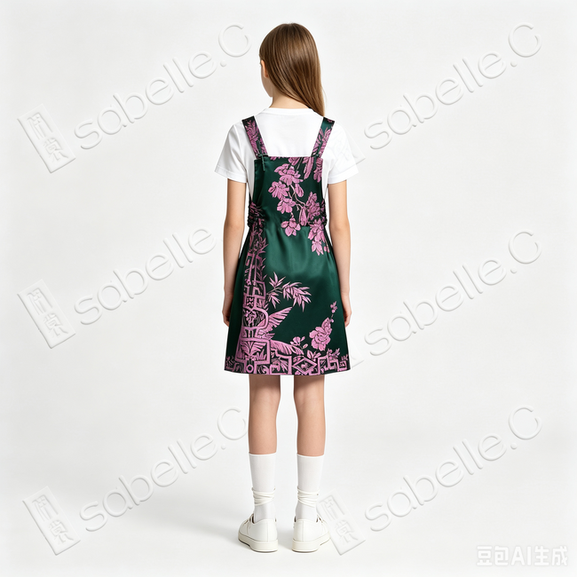 Vintage Silk Dress - 古董真絲面料吊帶裙